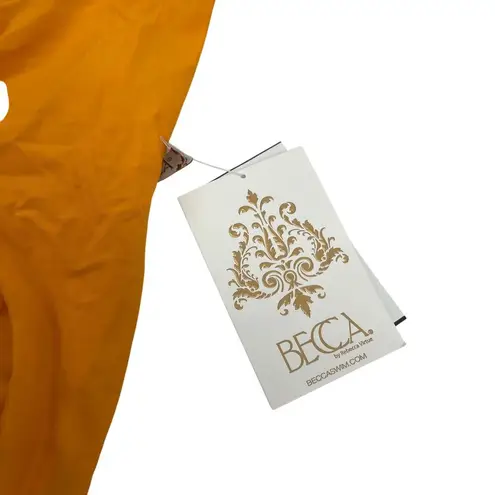 Becca Color Code Adela Hipster Bikini Bottom Neon Orange Burst Medium NWT