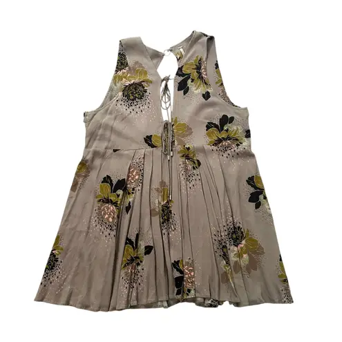 Free People  light purple floral tie-front mini dress size S