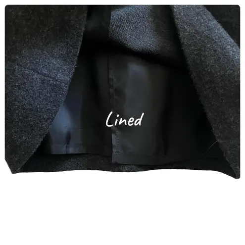 Brooks Brothers NWOT Charcoal Gray Wool Pencil Straight Skirt Petite Size 14