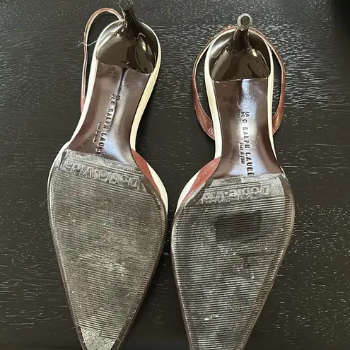 Ralph Lauren Vintage  Striped Slingback size 5.5