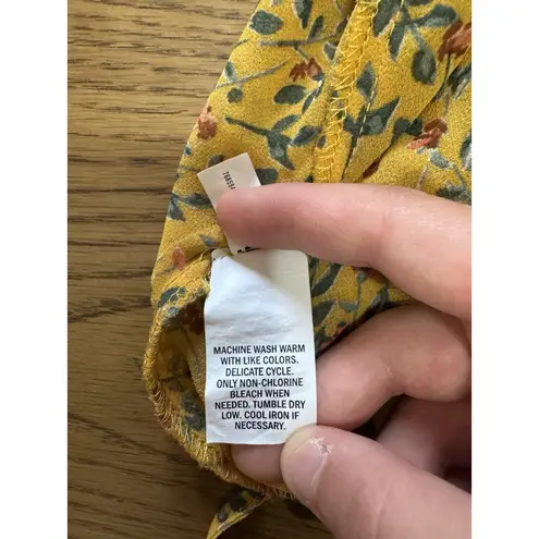 Ophelia Roe Anthropologie Women Size Large Floral Tiered Blouse Peasant Boho