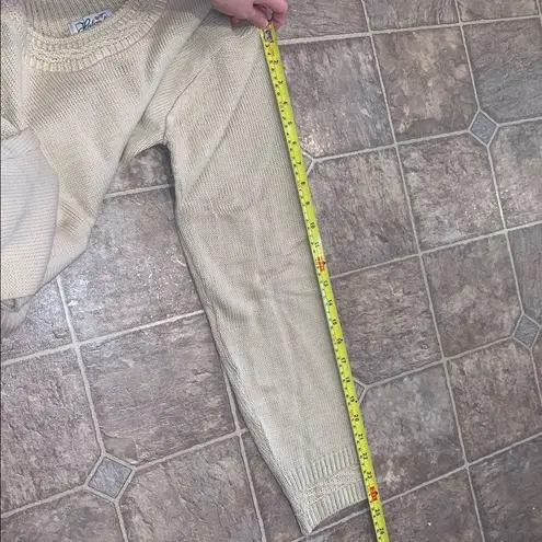 NEW Haband Beige Knit Acrylic Sweater Tan Size M