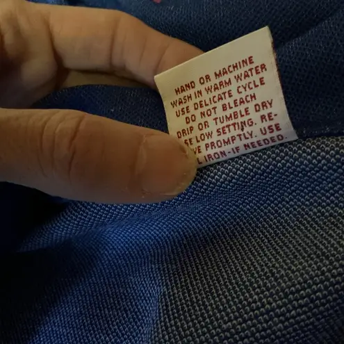 Vintage 70s polyester denim vibes blazer Blue Size L