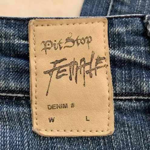 Pit Stop Jeans Distressed light Wash Skinny Jean Size 28 Blue