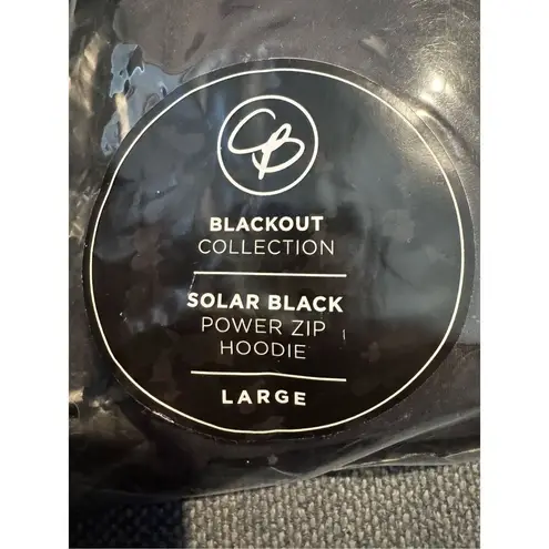 Celestial Bodiez NWT Power Zip Hoodie in 'Solar Black’ Size Large Black