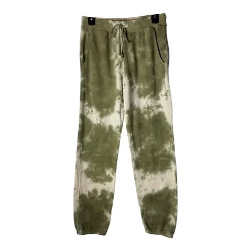 Velvet by Graham & Spencer Pants Women XS Green Tie Dye Nissa Fleece Sweatpants