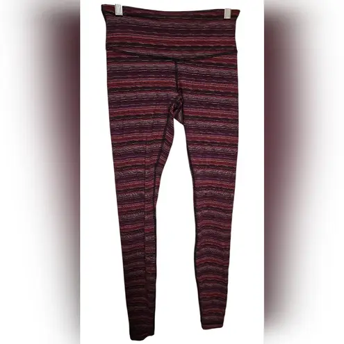 Lululemon  Wunder Under ~ Size 4 ~ Space Dye Twist Regal Plum Alarming Leggings