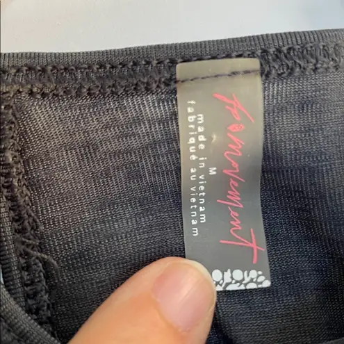 FP Movement by Free People Not So Fast Tank in Heathered Black Size M Size M