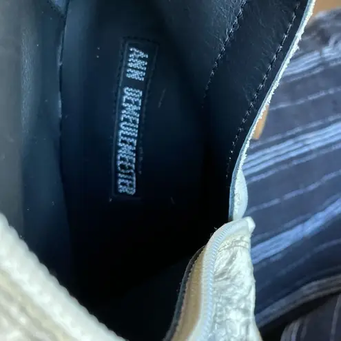 Ann Demeulemeester luxury Snakeskin Leather 36.5 Italy Over the Knee Boots Gray Size undefined