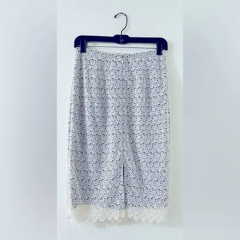 Oscar de la Renta Lace Pencil Skirt