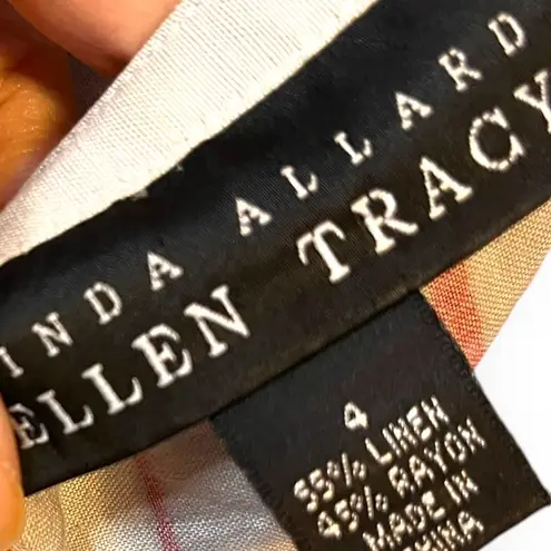 Ellen Tracy Linda allard vacation vibes wrap linen blend high waist skir…