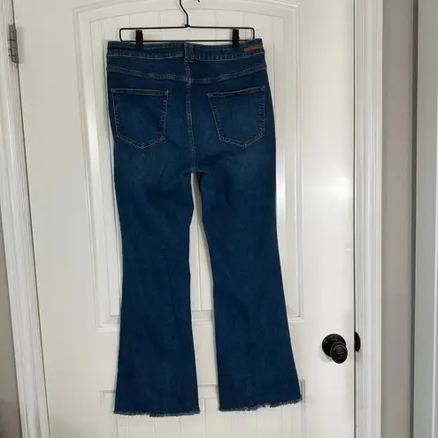 Pilcro Anthropologie High-Rise Trouser Bootcut Jeans Medium Wash Denim Size 31