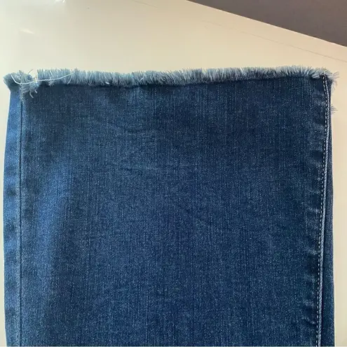 Ymi High Rise Boot Cut Raw Hem Jeans Size 26