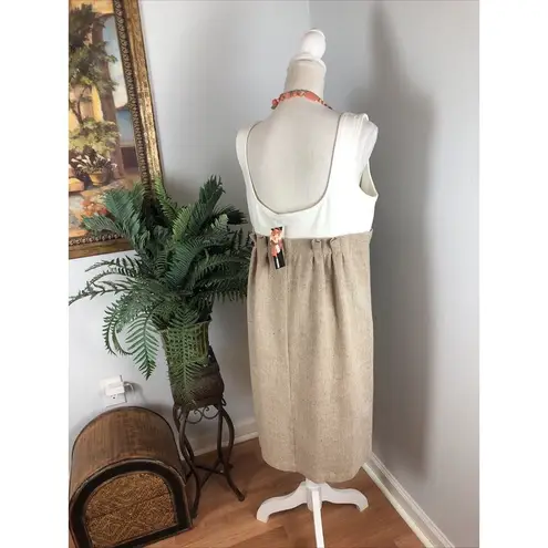 Necessary Objects By Ady Gluck Frankel 1X Light Brown Beige Sleeveless Pleated - Image 2