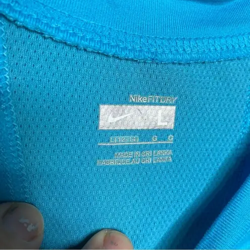 Nike ‎ fit dry teal t-shirt size large