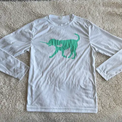 Field Hockey Dog Graphic Long Sleeve T