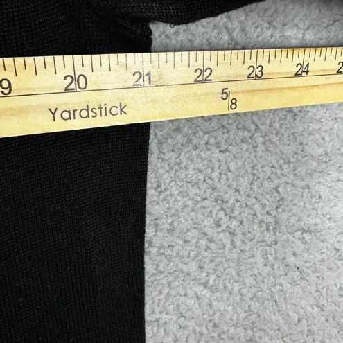 Eliza J Black Knit Dress L Lace Sleeve Skater Fit & Flare Whimsigoth Gothic Pre