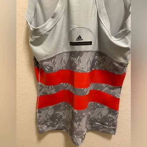 Adidas by Stella McCartney Tech Fit Grey & Red Floral Active Tank Size M Gray Size M