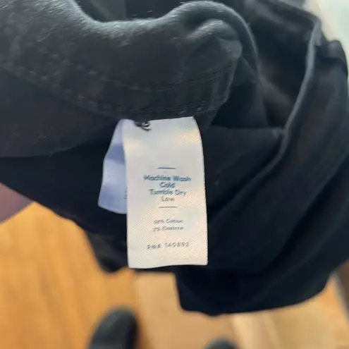 Marine layer Bridget Crop Hi Rise Cotton Pant in Faded Black