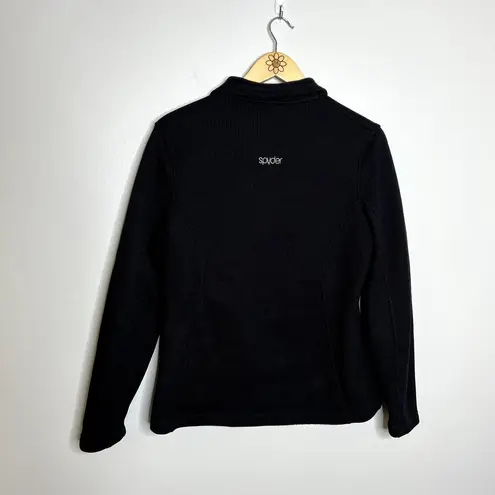 Spyder Black Full Zip Long Sleeve Sweatshirt