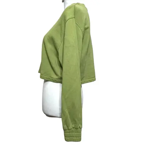 Apparis Isabel Cropped Sweatshirt Women’s Size Small Epson Green Organic Cotton