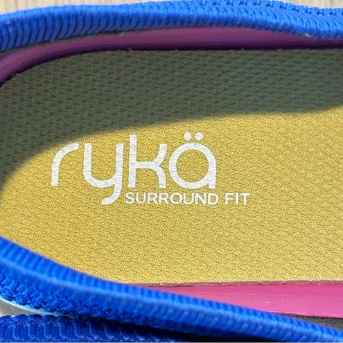 Ryka Hera Slip-On Shoes Blue Sz 11 Casual Comfort Knit Loafers Sneakers Luxury