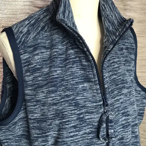 Woman Within  BLUE COZY VEST SIZE 14