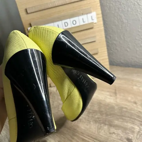 Kenzo Women’s 37 Yellow/Lime Green Heels Size 7