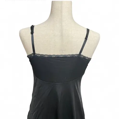 Vanity Fair Vtg Vanity Fair Black Lace Trim Slip Dress size 34 | goth witchy romantic