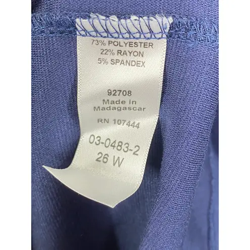 Jessica London Jessica London Midi Dress Women Plus 26W Blue Bell Sleeve Modest Cottagecore