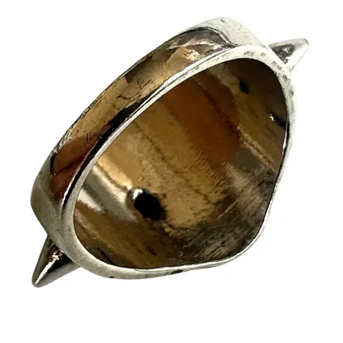 Punk Skull Spike Ring, Silver