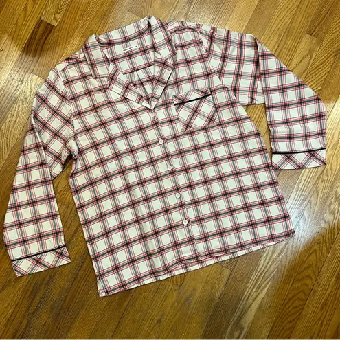 Marine layer NWOT Womens Classic PJ Top in Red Plaid Size XL
