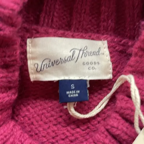 Universal Threads Universal Thread NWT Pink Fair Isle Mock Turtleneck Pullover Sweater Small