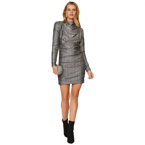 Alexia Admor 💙💖 NWT Rainbow Sequin Long Sleeve Open Back Dress