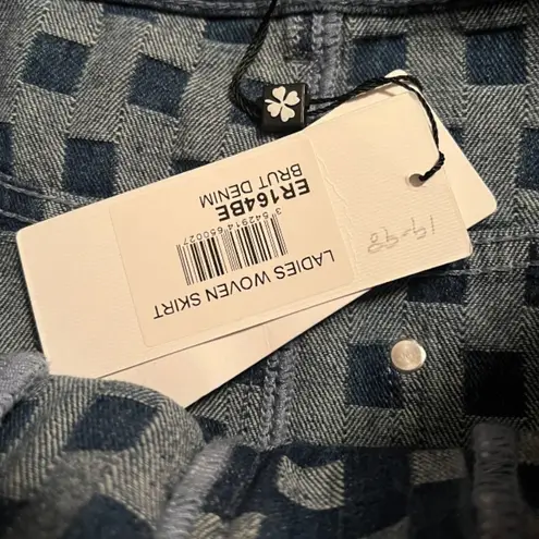 Molly Bracken Denim Printed Mini Skirt