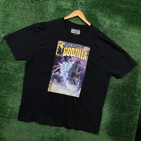 Godzilla Black T-Shirt, Size 2XL