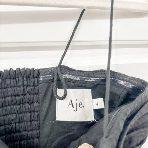 NEW Aje Arkaba Dress Linen Silk Pleated Size 4