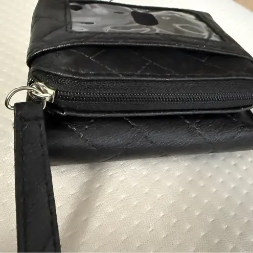 Tahari Black Quilted Wallet
