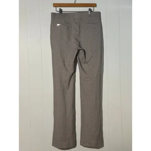 Betabrand Herringbone Bootcut Dress Pant Yoga Pants Tan/Black Large