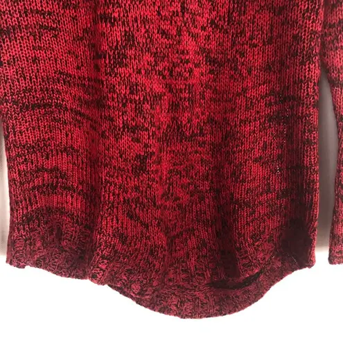 Space Dye Elevated Indie Academia School College Workwear Womens Sweater Small Red