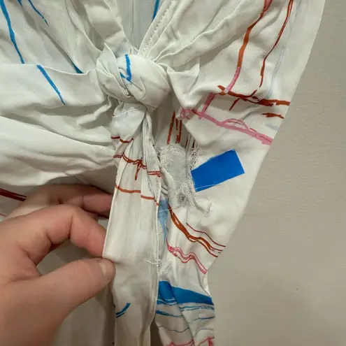 Cedric Charlie's Fantasy print dress size Size 6 White