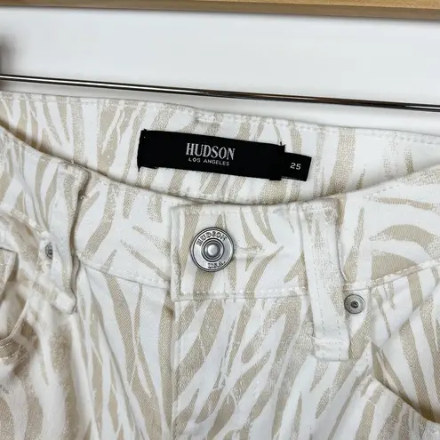 Hudson Jeans NWT Hudson Holly High Rise Straight‎ Jeans in Distorted Zebra