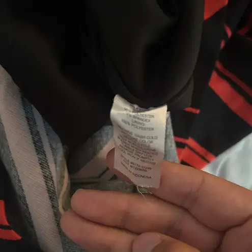 Enfocus Studio Women’s Red and Black Sleeveless Casual Dress Sz 6