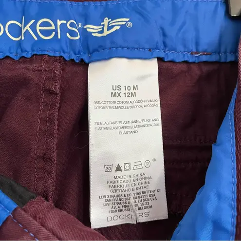 Dockers bootcut burgundy maroon dark red Y2K prep style khakis Women’s size 10