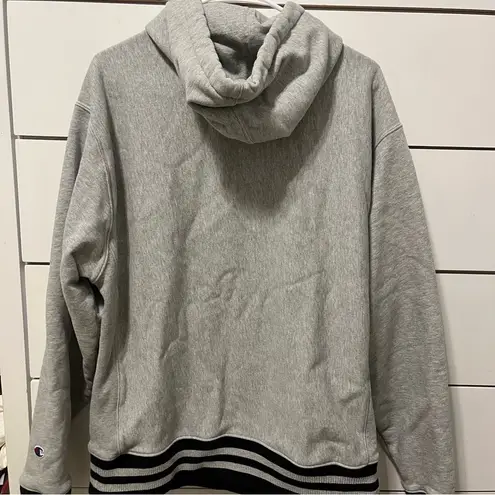 Champion  Reverse Weave Grey & Black Sweatshirt Hoodie