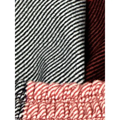 205 Collins Red Plaid Smocked Off Shoulder Flare Mini Dress Cottagecore Westernn Black