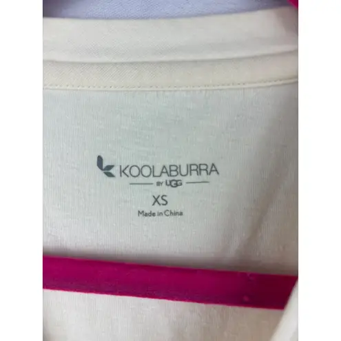 Koolaburra by Ugg Womens Long Sleeve Crew Neck Tee XS Beige Cotton