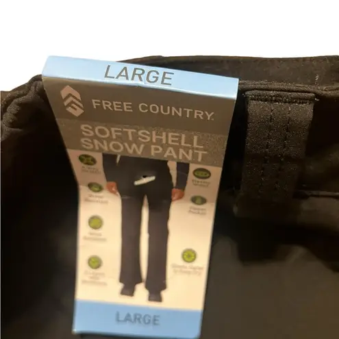 Free Country NWT Women's Softshell Black Snow Pants Size Large