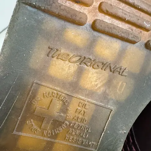 Dr. Martens  women’s vegan 1460 cherry red Cambridge boots size 8