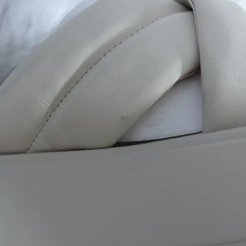 Vagabond Shoemakers Courtney Cross Strap Sliders Cream Ivory Off White Size 40